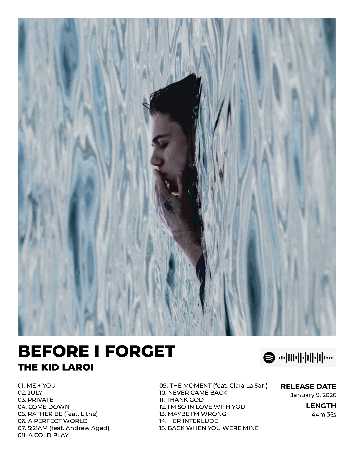 BEFORE I FORGET - The Kid Laroi